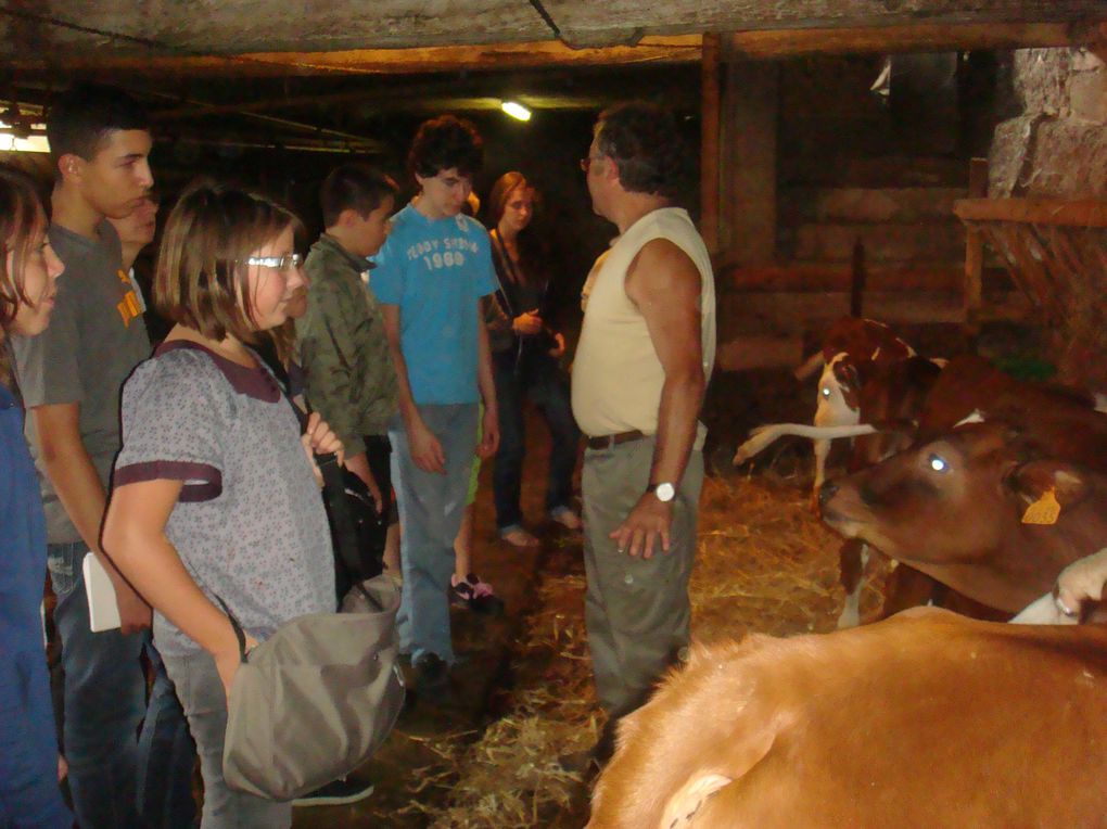 Visite de la ferme de la Jalabertière à Chavanne exploitée par M. et Mme BERLIER