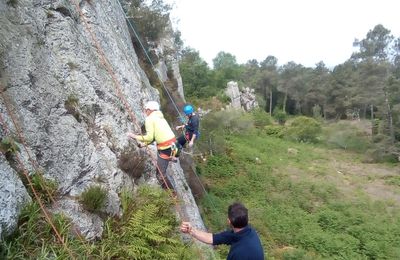 Notre sortie à Argol : le 19 mai 2019 ! Après un peu d'hésitation au matin en raison d'une météo un peu humide, nous avons fait route pour le rocher du Cléguer à Argol et ce fut un vrai bonheur !