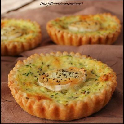 Petites quiches aux courgettes et chèvre