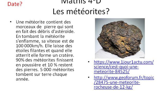 Météorites