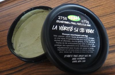 Masque frais Lush : Catastrophe cométique / Sirène / La vérité si je veux