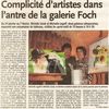 Article: La "Michèle's Complicité" à la Galerie Foch hiver 2009