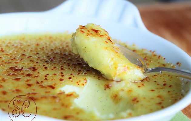 Crème brûlée aux patates douces et au citron vert