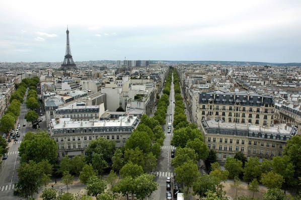 Album - L'arc de Triomphe,vue sur paris