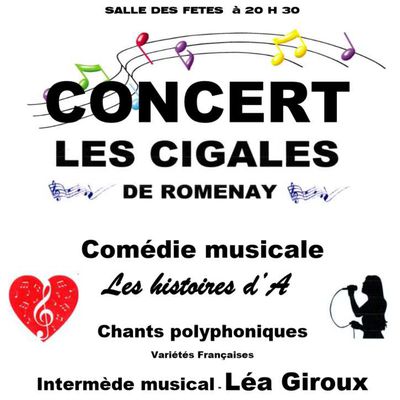Un concert des Cigales le samedi 16 février à la salle des fêtes de Pont-de-Vaux. 