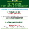 Table ronde et réunion publique d'Europe Ecologie à Bourg en Bresse (01)