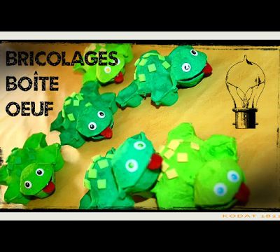 40 idées bricolages pour enfants avec des boites d'oeufs 