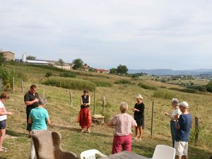 La relaxation du matin : et oui on ne peint pas qu'avec sa tête!!