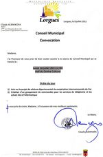 Lorgues : prochain conseil municipal le 18 juillet 2011