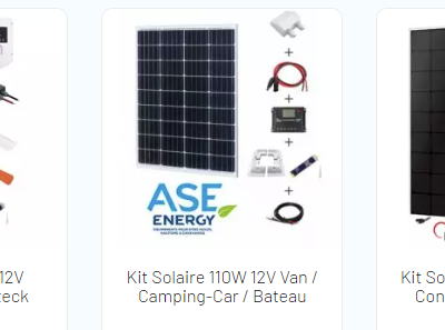 Camping-cars : trouvez vos kits solaires sur le site ASE Energy