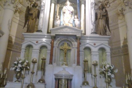 Este es el altar del Panteon Nacional de los Heroes. Originalmente fue el