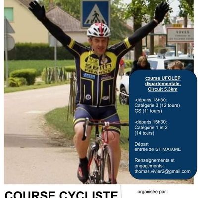 Course UFOLEP de St Maixme ce samedi 25 mai