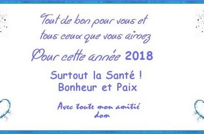 Bonne nouvelle année 2019 !
