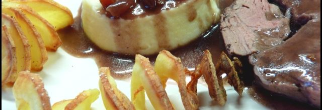 Rôti de biche à la vigneronne