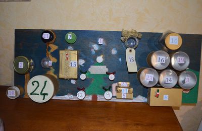 Faire un calendrier de l'avent esprit recup