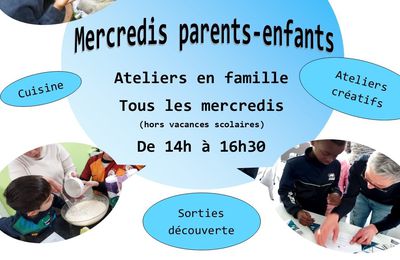 Mercredis Parents-enfants : Au programme des prochaines semaines 😉