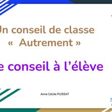 Un conseil de classe  «  Autrement »