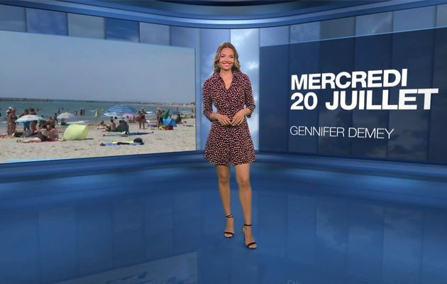 Gennifer Demey Météo M6 le 20.07.2022