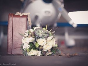 Headband, bouquet de Mariée,Boutonnière et nœud papillon,Décoration de table, mise en scène by Fleurs et Déco