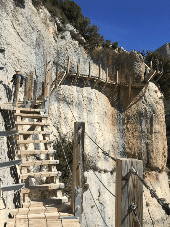 le passage le plus ludique, si on a pas le vertige !