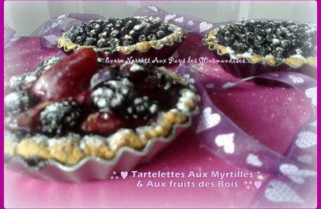 Mes Tartelettes  aux Myrtilles et Aux Fruits des Bois