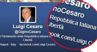 Cesaro su Twitter scrive come parla: deputato della Repubblica Taliana