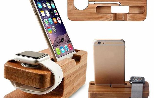 2-in-1 Real Bamboo Wood Desktop Stand | Best Products