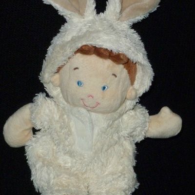 Doudou garçon déguisé en lapin de marque Nicotoy