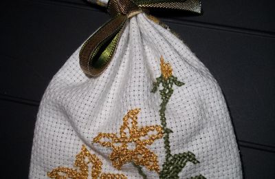 Sachet senteur "Fleurs dorées"