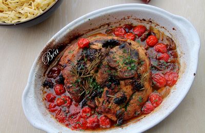 Rouelle de porc aux deux tomates
