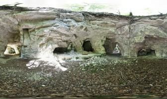 Effondrement saumurois - Carrière château de Jalesnes - panoramique sphérique