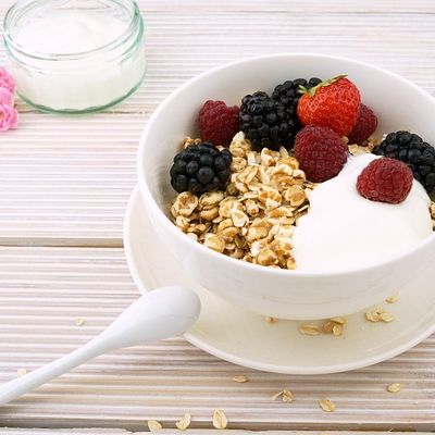 Skyr aux fruits rouges et muesli 