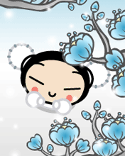 Gif Pucca neige