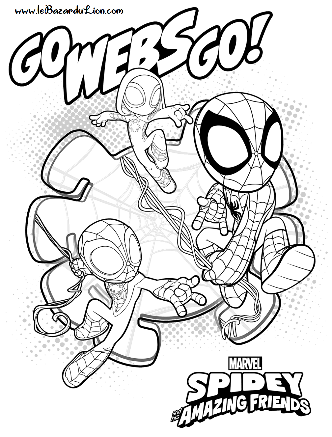 30 coloriages de Marvel : Spider-man #5 [Coloriage][Activité] - Le