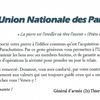 Remerciements du Président national de l'UNP aux donateurs pour l'achat du siège