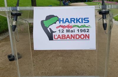 Samedi 11 mai 2024 commémoration de l'Abandon des Harkis à Paris XIXème 