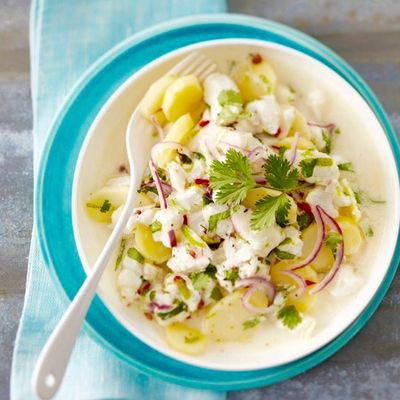 Céviche de cabillaud aux deux citrons et au lait de coco 