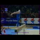 Cécile CANQUETEAU (FRA) beam - 1995 French internationals EF