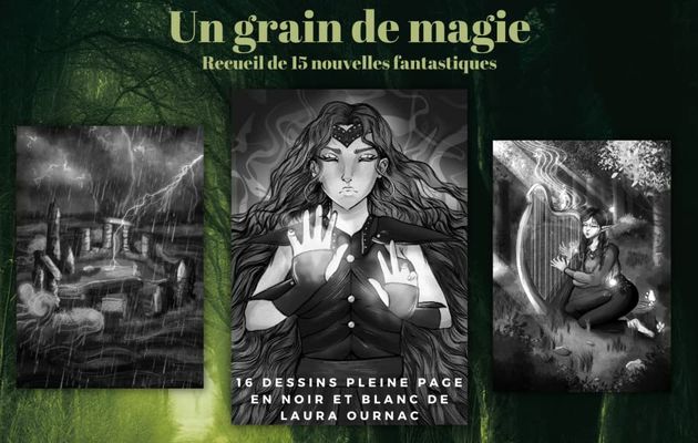 #453 Un grain de magie : Recueil de 15 nouvelles fantastiques by C. Garcia (Auteur), Laura Ournac (Illustrations)