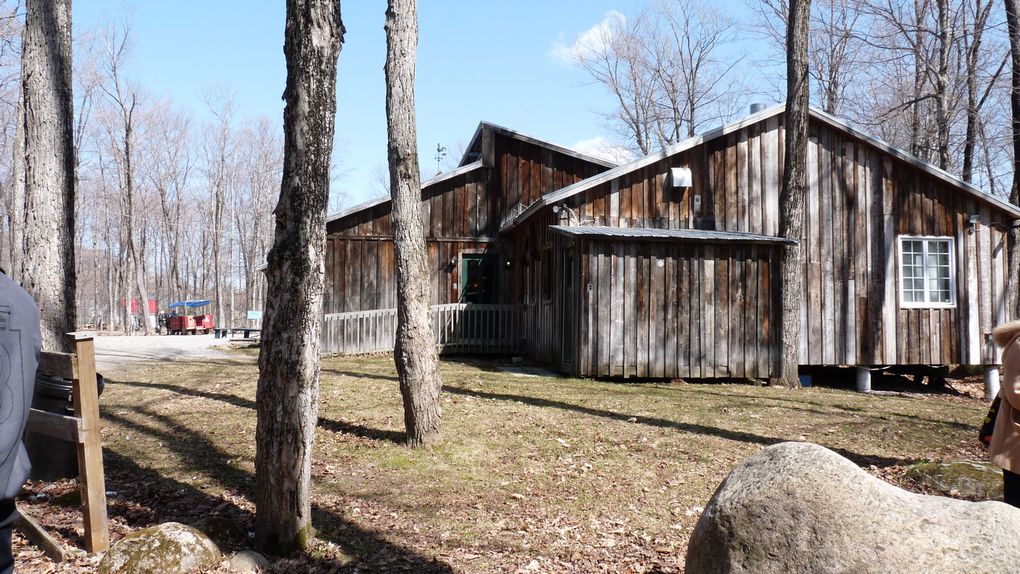 petite visite dans une cabane à sucre près de Québec puis promenade pour la digestion à Québec