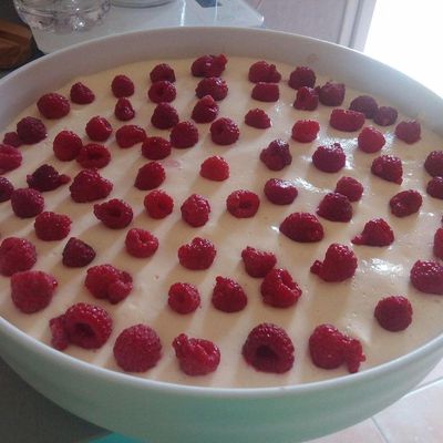 Tiramisu aux framboises