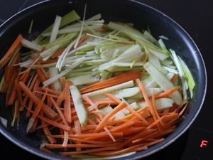 Filets de sole et petits légumes