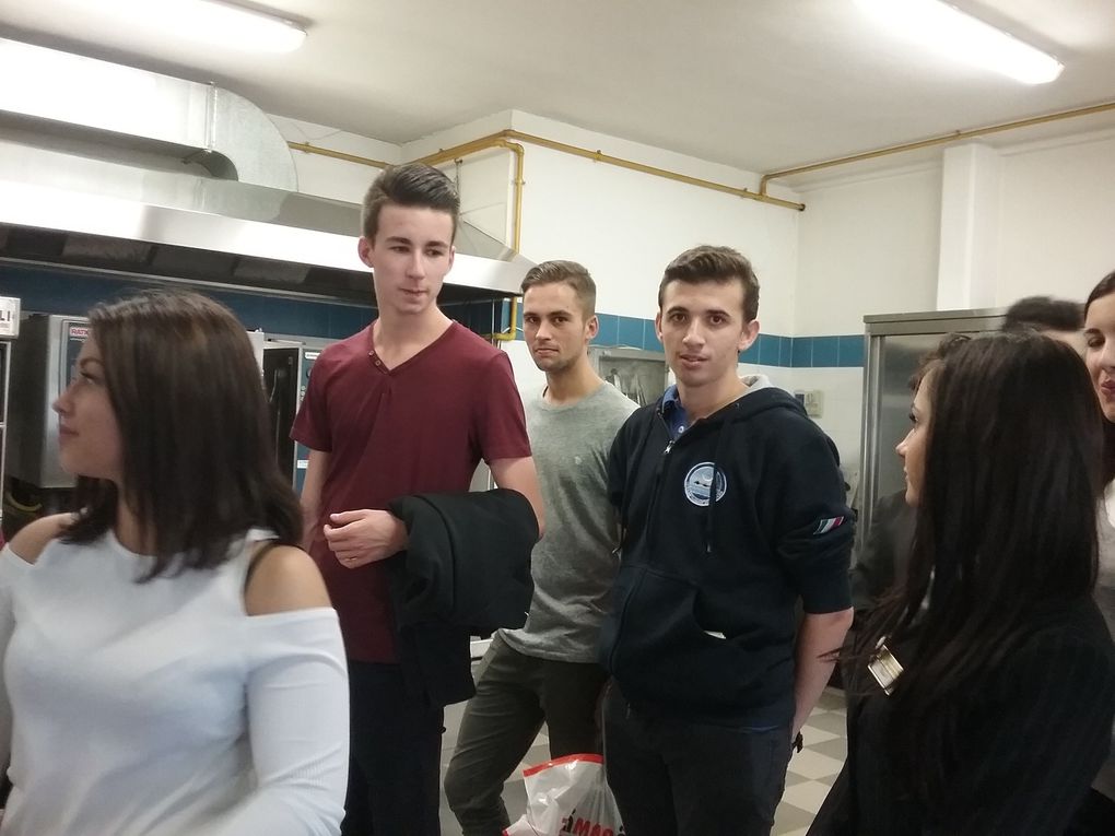 Photos du debut du sejour des apprentis en Italie