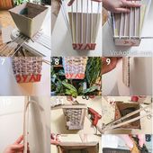 DIY Retro Paper Planter from Old Newspaper