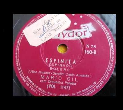 'La Espinita' de Nicolás Jiménez Jáuregui par Mário Gil - Serafim Costa Almeida - enregistrement de 1956