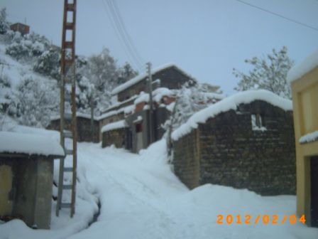 souvenir de la tempête de neige en février 2012 a Tifra