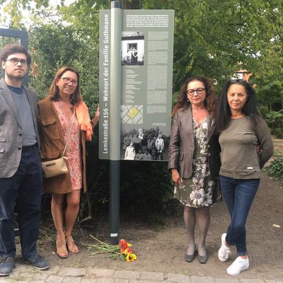 Inauguration du Mémorial à la Famille Guthmann à Berlin, le 27 août 2018 