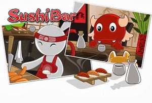 Le jeu en ligne Sushi Bar avec Toudou