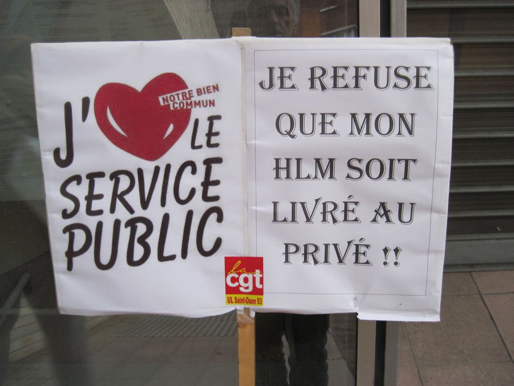 OPH St Ouen : rassemblement contre la privatisation de l'OPH