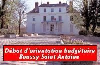 Débat d'orientation budgétaire à Boussy-Saint-Antoine